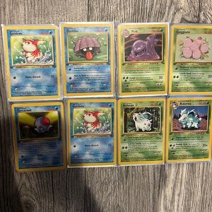 Blue and Green set of first edition & mint - gem mint condition cards.